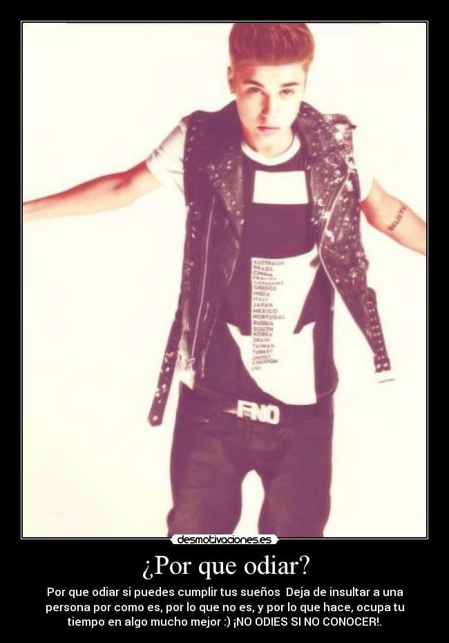 ¿Por que odiar? -