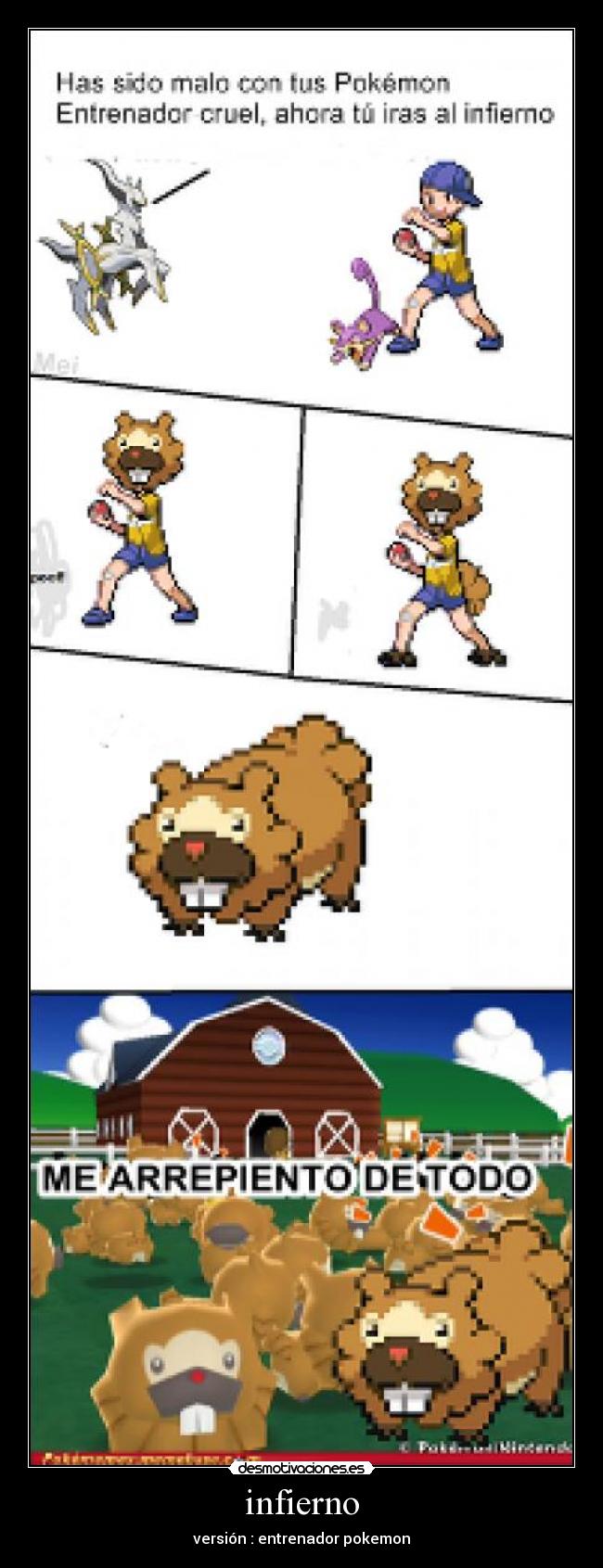 infierno - versión : entrenador pokemon