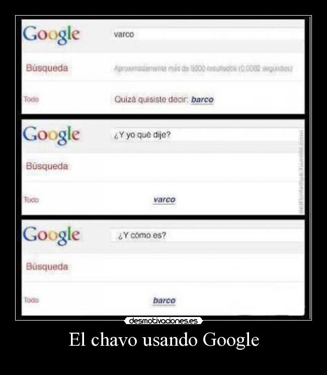 El chavo usando Google - 