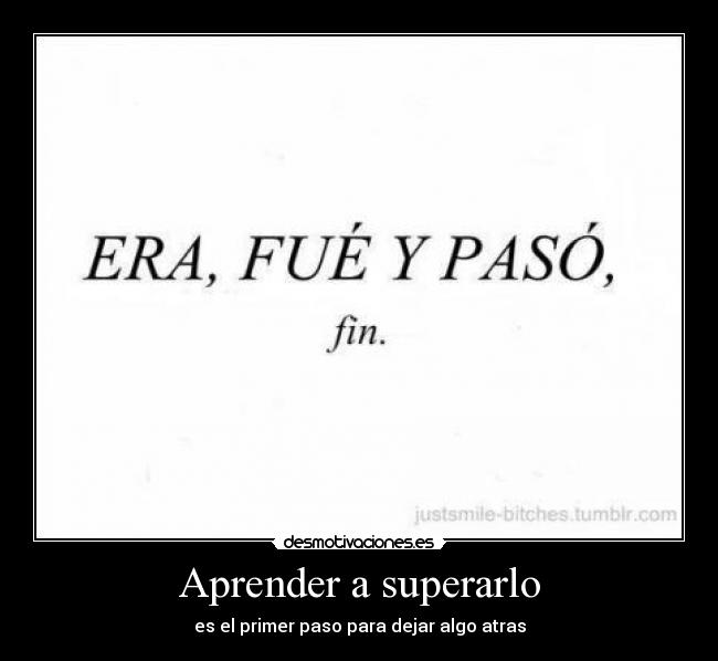 Aprender a superarlo - 