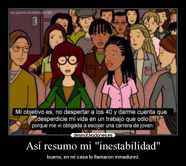 Así resumo mi inestabilidad - 