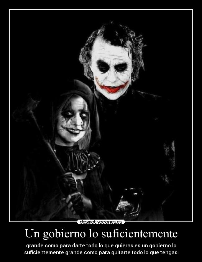 carteles gobierno suficientemente grande desmotivaciones