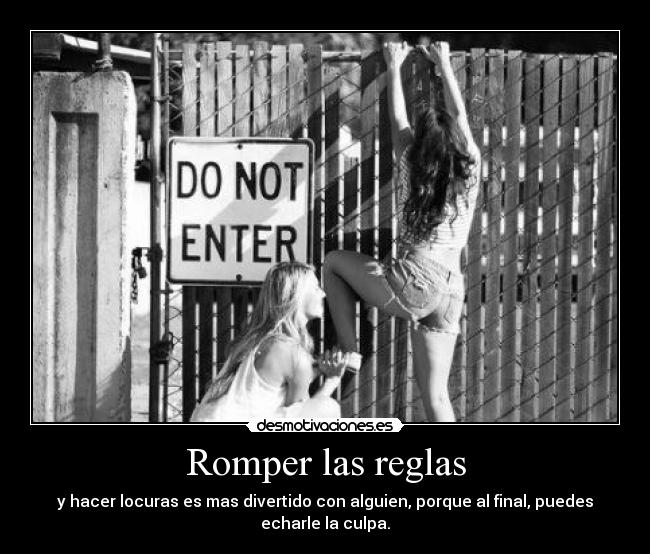 Romper las reglas - 