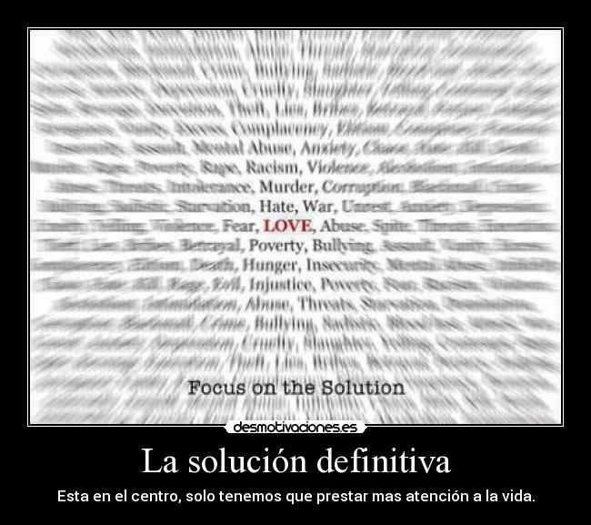 La solución definitiva -