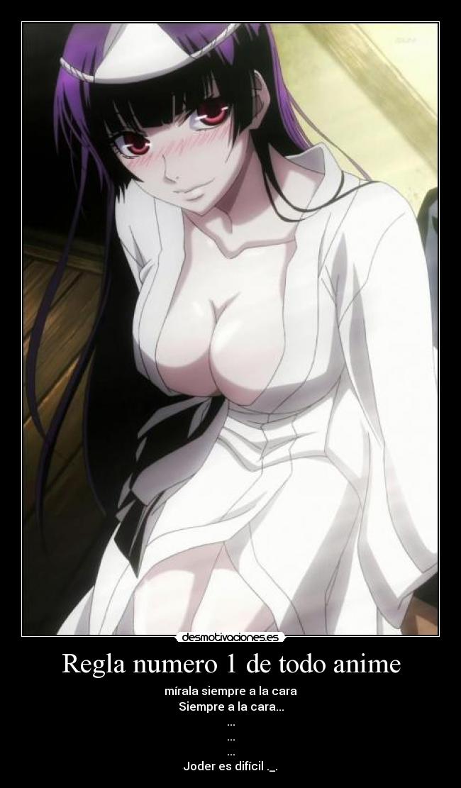 Regla numero 1 de todo anime -