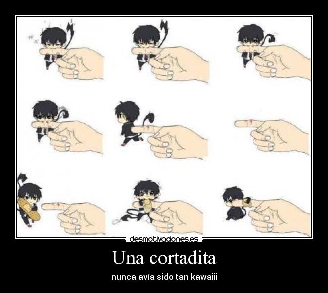 Una cortadita - nunca avía sido tan kawaiii