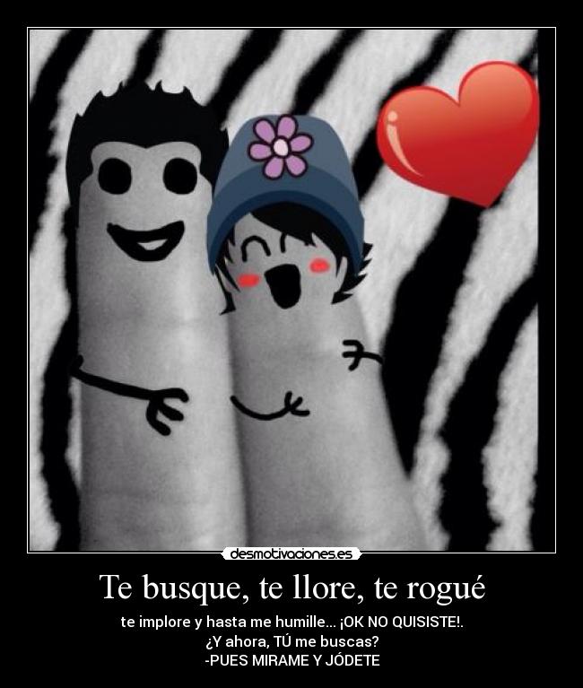 Te busque, te llore, te rogué -