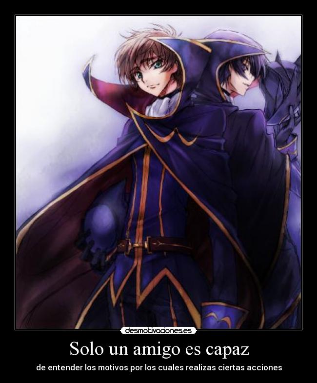 carteles anime code geass lelouch susaku desmotivaciones