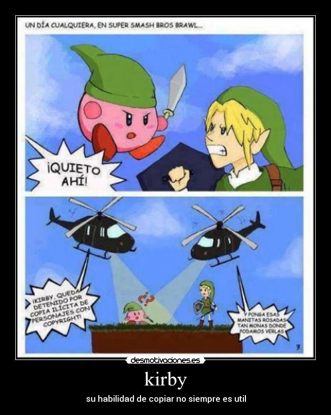 kirby - su habilidad de copiar no siempre es util