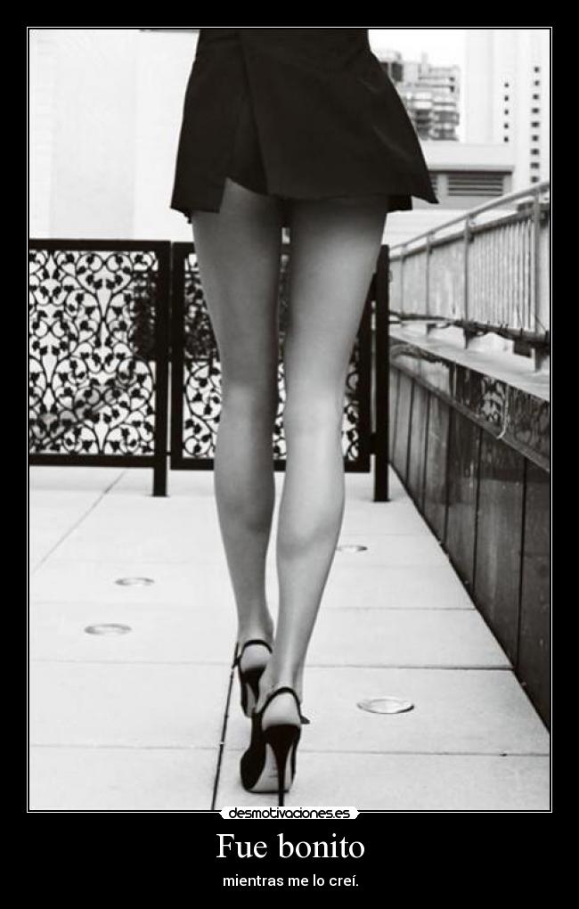 Fue bonito - mientras me lo creí.