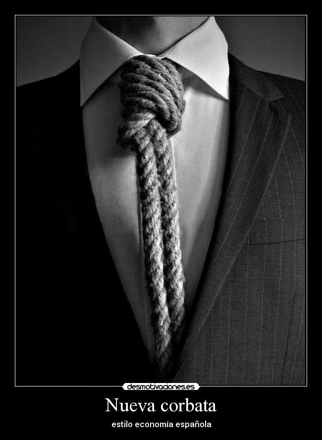 Nueva corbata - estilo economía española