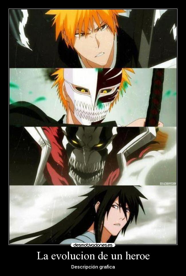 La evolucion de un heroe - Descripción grafica
