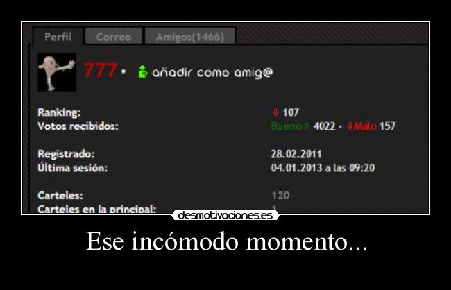 Ese incómodo momento... -