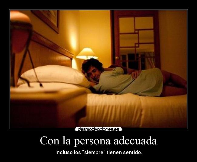 Con la persona adecuada - 