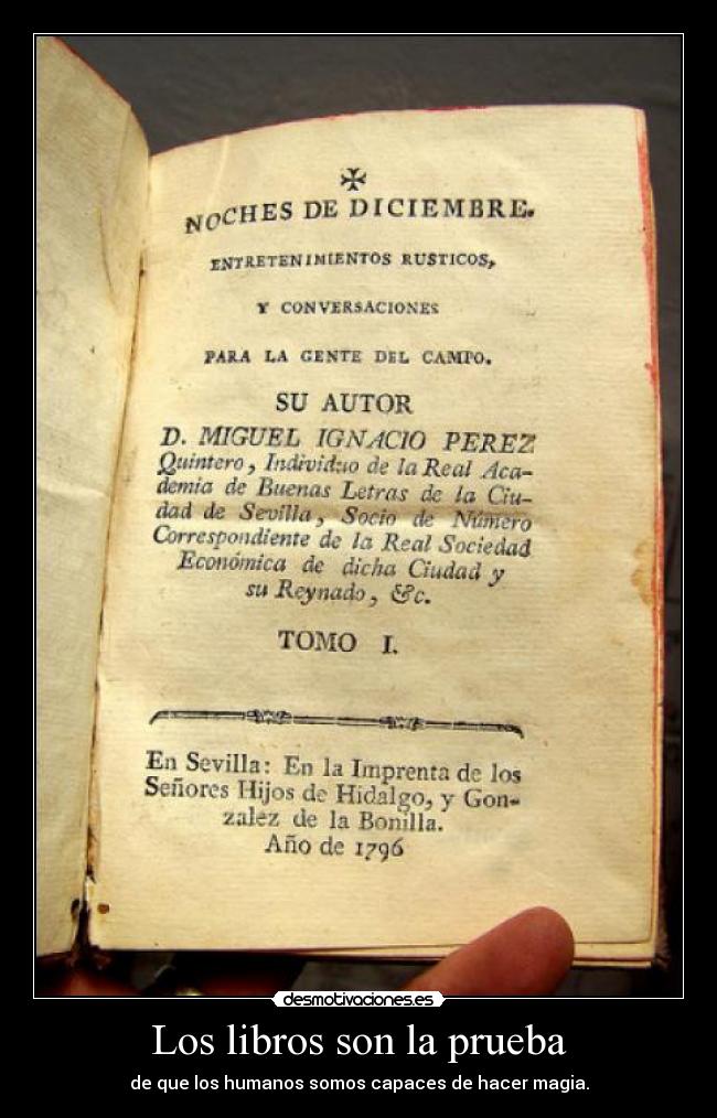 Los libros son la prueba -