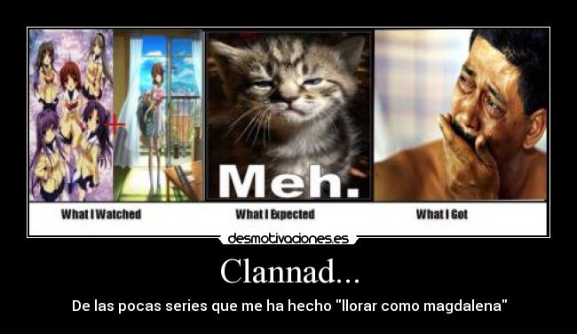 Clannad... - De las pocas series que me ha hecho llorar como magdalena