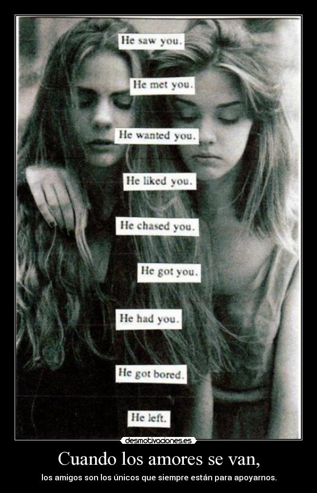 Cuando los amores se van, - 