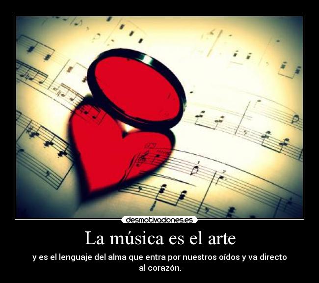 La música es el arte -