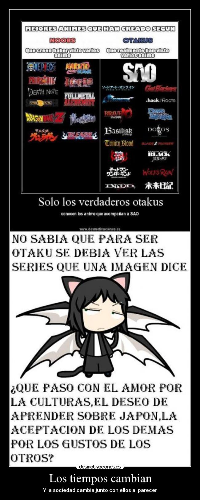 Los tiempos cambian -