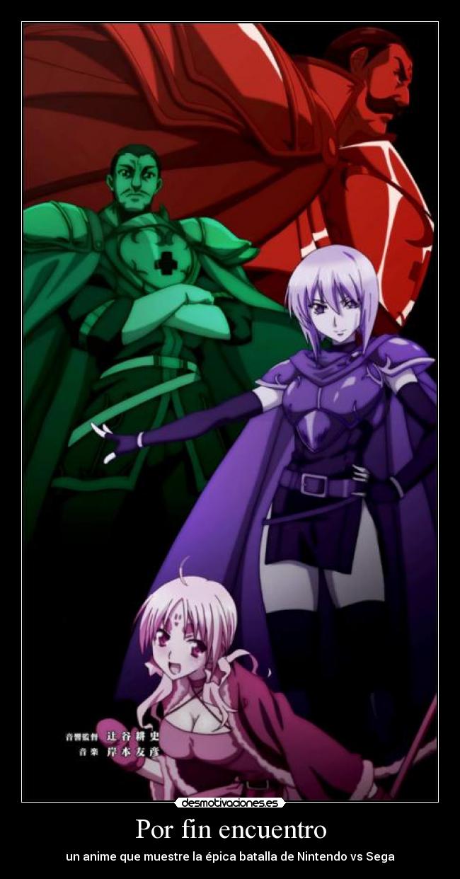 Por fin encuentro - un anime que muestre la épica batalla de Nintendo vs Sega