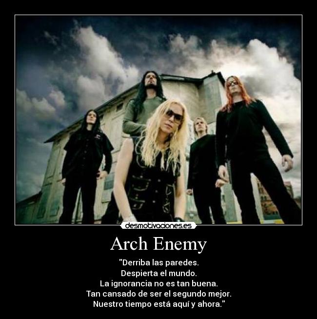 carteles arch enemy desmotivaciones