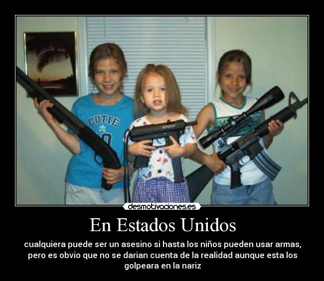 carteles ninos con armas las manos que repugnancia desmotivaciones