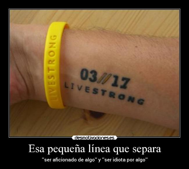 Esa pequeña línea que separa - 