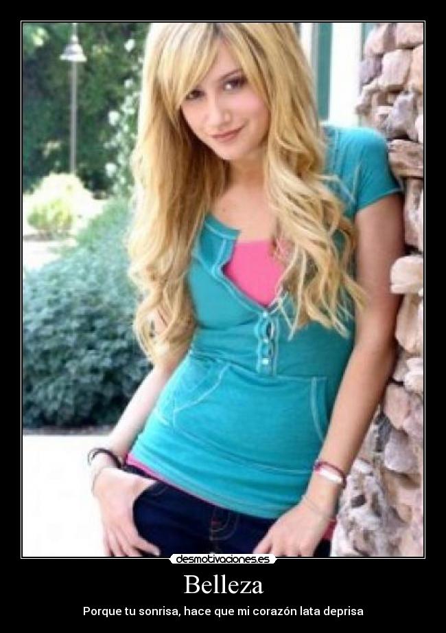 Belleza - Porque tu sonrisa, hace que mi corazón lata deprisa