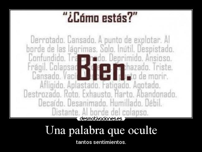 Una palabra que oculte -