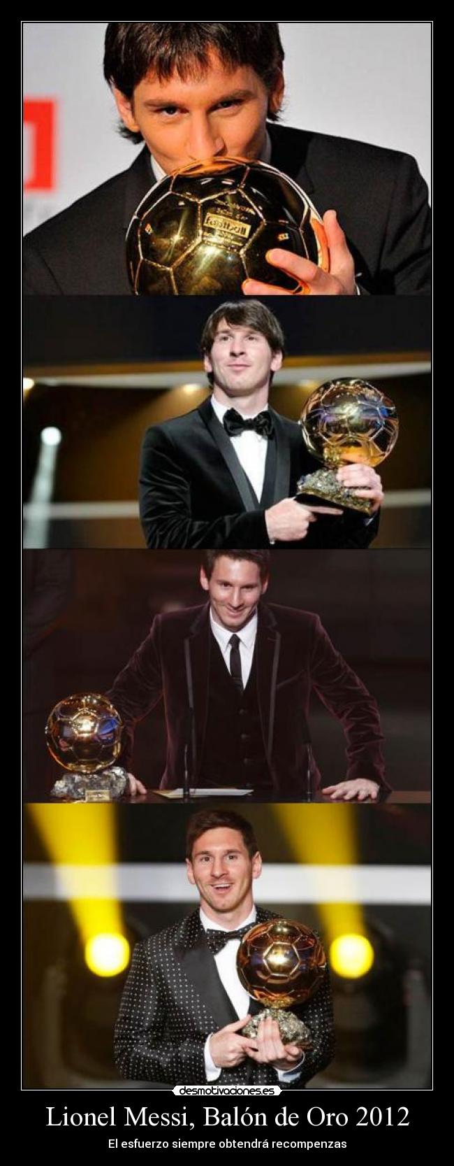 Lionel Messi, Balón de Oro 2012 - 