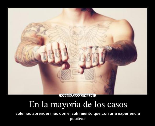 En la mayoría de los casos - 