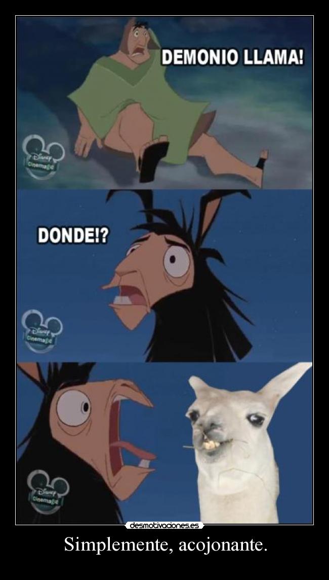 Simplemente, acojonante. -