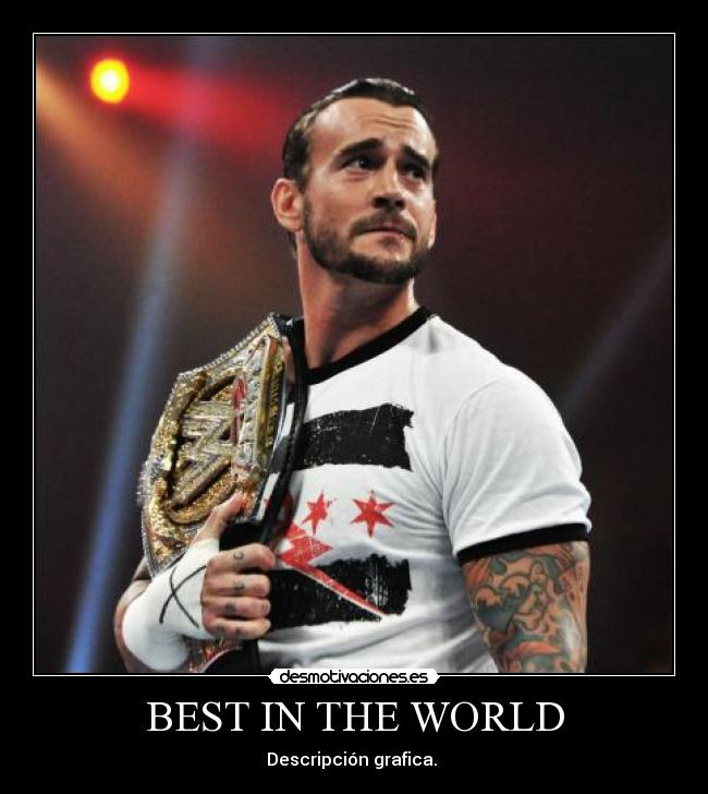 BEST IN THE WORLD - Descripción grafica. 