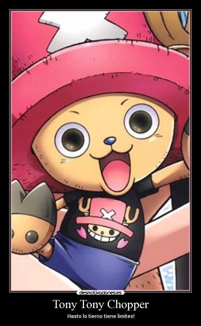 carteles tony tony chopper tierno desmotivaciones