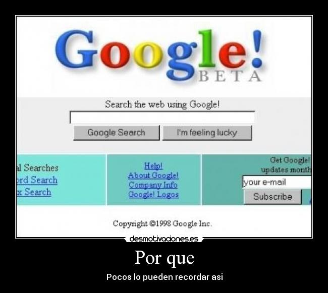 Por que - Pocos lo pueden recordar asi