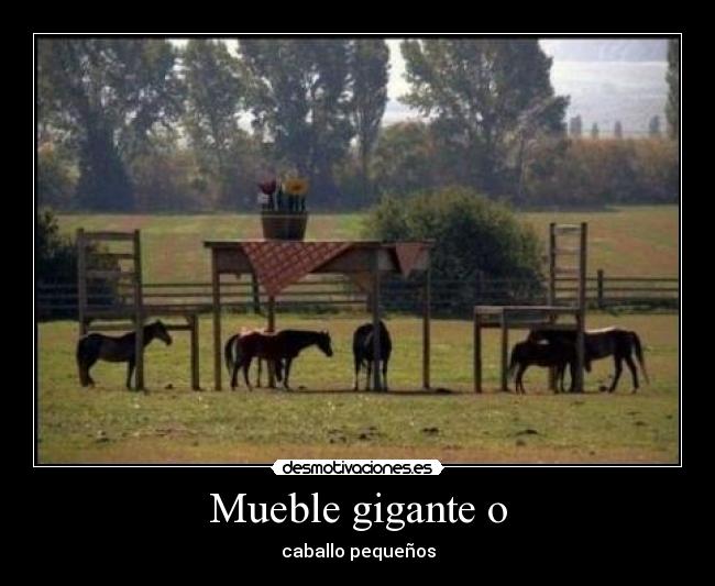 Mueble gigante o -