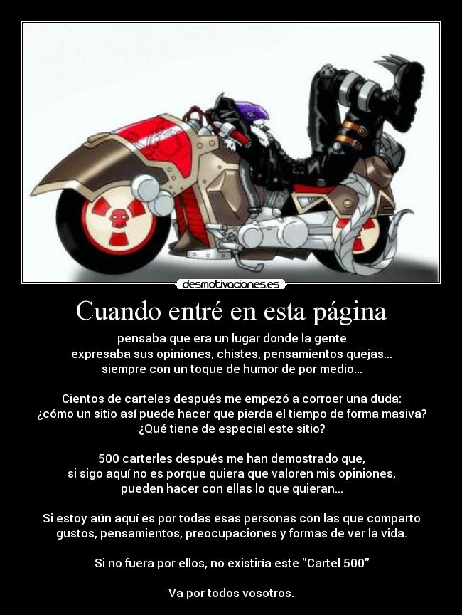 Cuando entré en esta página - 