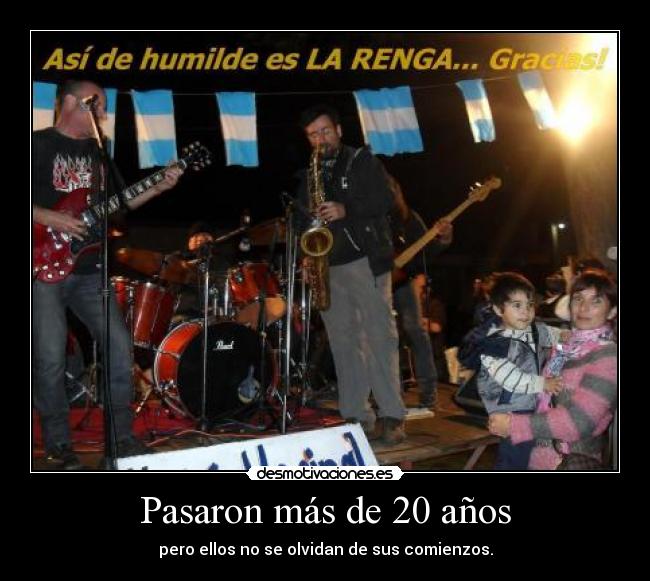 Pasaron más de 20 años -