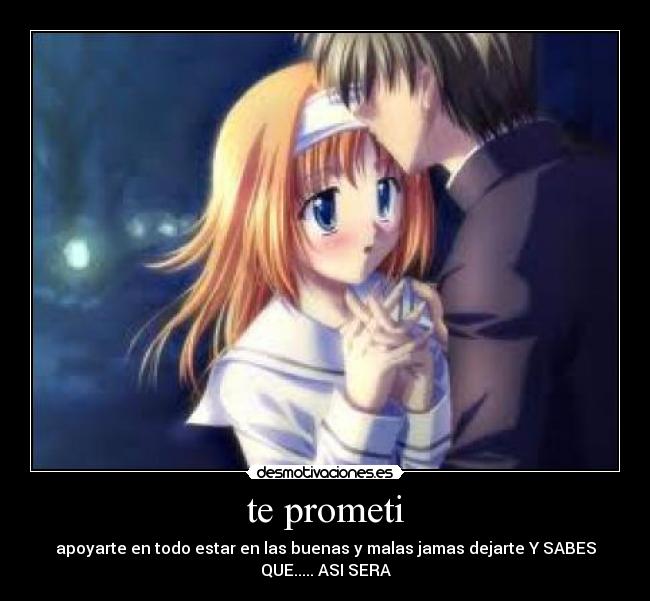 te prometi -
