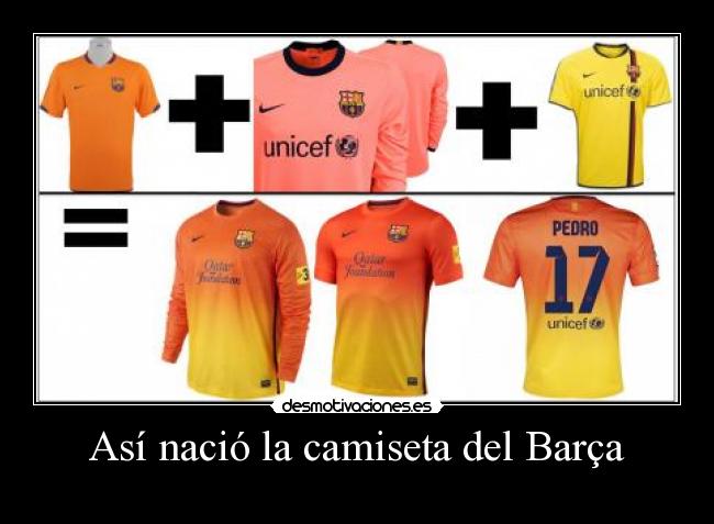 carteles barcelona camiseta futbol desmotivaciones
