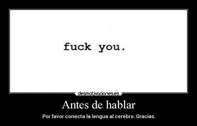 Antes de hablar - 