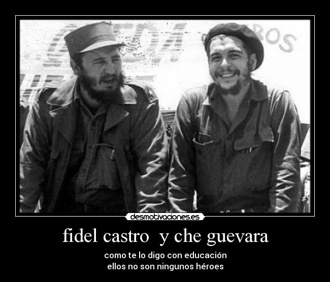 fidel castro y che guevara -