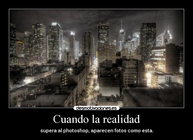 Cuando la realidad - supera al photoshop, aparecen fotos como esta.