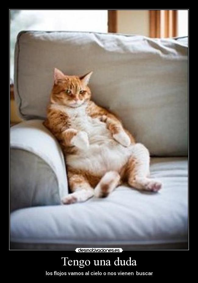 Tengo una duda - los flojos vamos al cielo o nos vienen  buscar