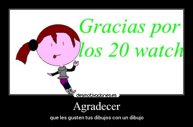 Agradecer - que les gusten tus dibujos con un dibujo