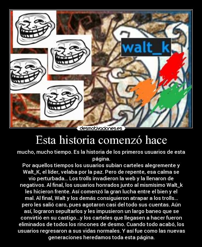 carteles historia the legend desmo ocurrio cuando estaba clase desmotivaciones