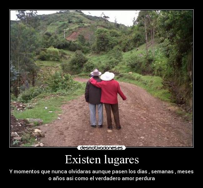 Existen lugares -