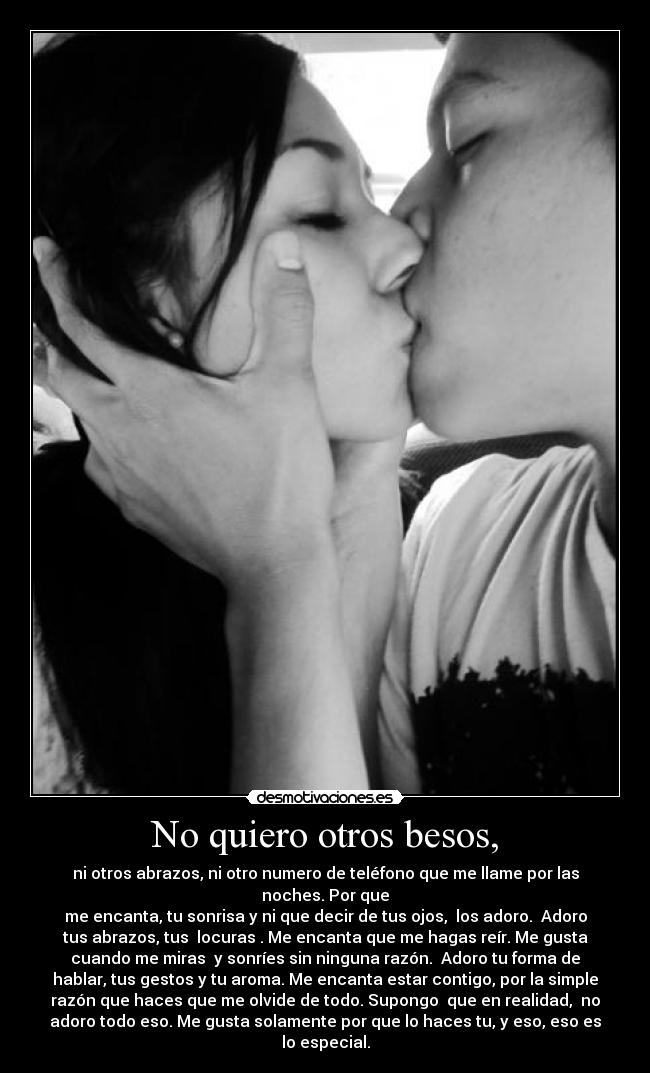 carteles besos quiero desmotivaciones