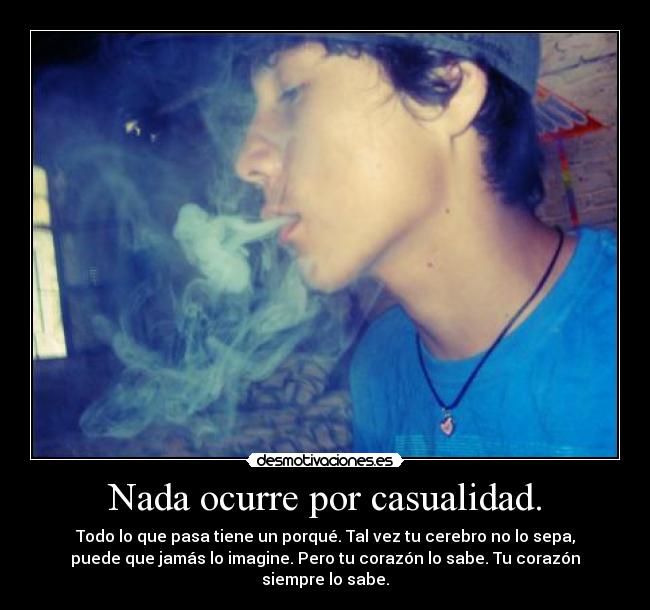 Nada ocurre por casualidad. - 