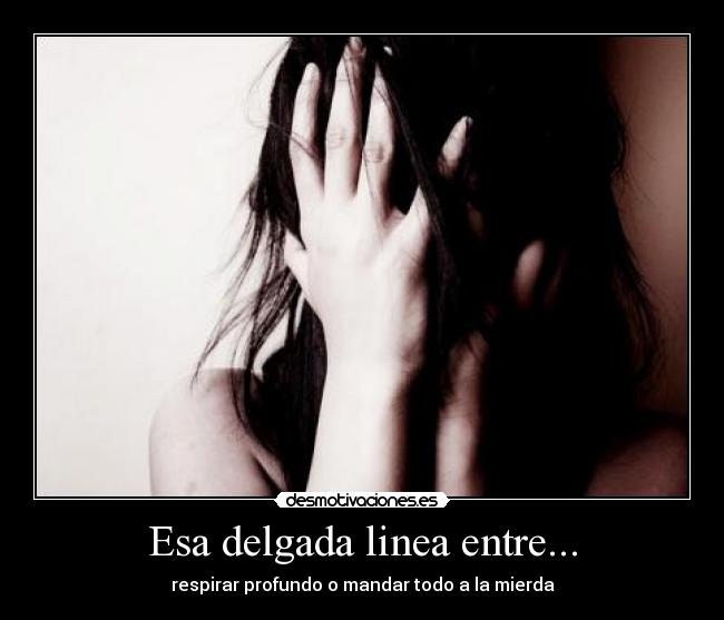 carteles esa delgada linea desmotivaciones